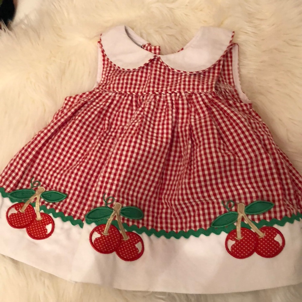Samara Cherry Toddler Vintage dress. 18 month
